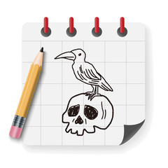 skull doodle