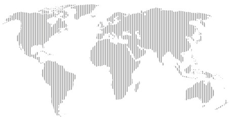 gray world map vector silhouette