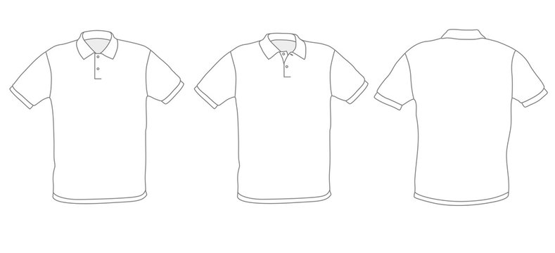 Polo shirt template vector illustration