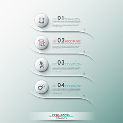 Modern infographic option banner