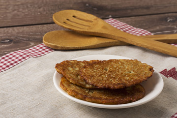 potato pancakes in a plate