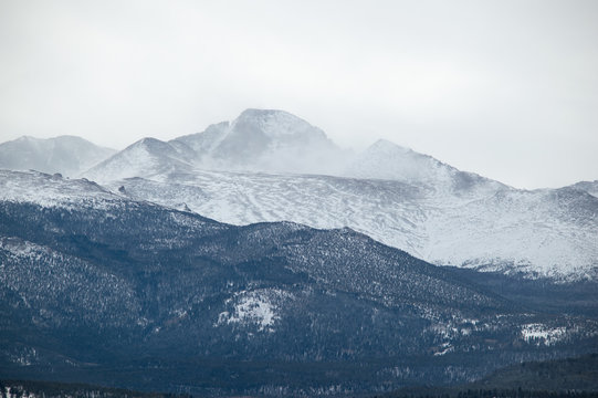 winter mountain peak