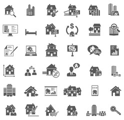 36 Real Estate Icons 