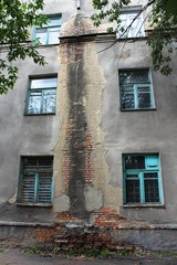 Водосток на студенческом общежитии