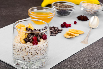 Chia Seeds, Oatmeal, Honey, Cranberries, Chocolate, Mint  in Gla