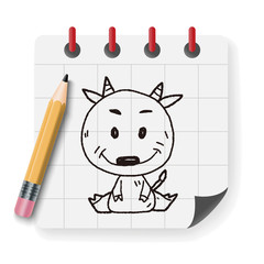 Chinese Zodiac sheep doodle drawing