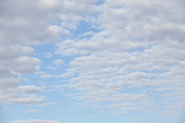 colorful dramatic sky with cloud at sunset