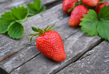 Juicy, fresh strawberries 