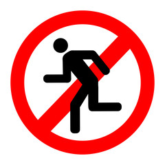 Icon prohibiting run
