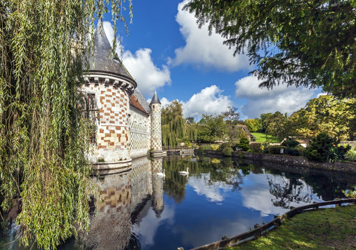 Saint-Germain-de-Livet Wasserschloss Normandie 9