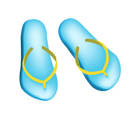Vector image of flip flops
