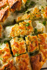 Homemade Cheesy Pull Apart Bread