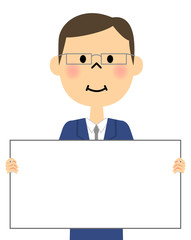 スーツの男性（上半身）　パネル