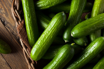 Raw Organic Mini Baby Cucumbers