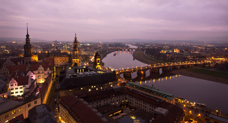 Dresden von oben Skyline