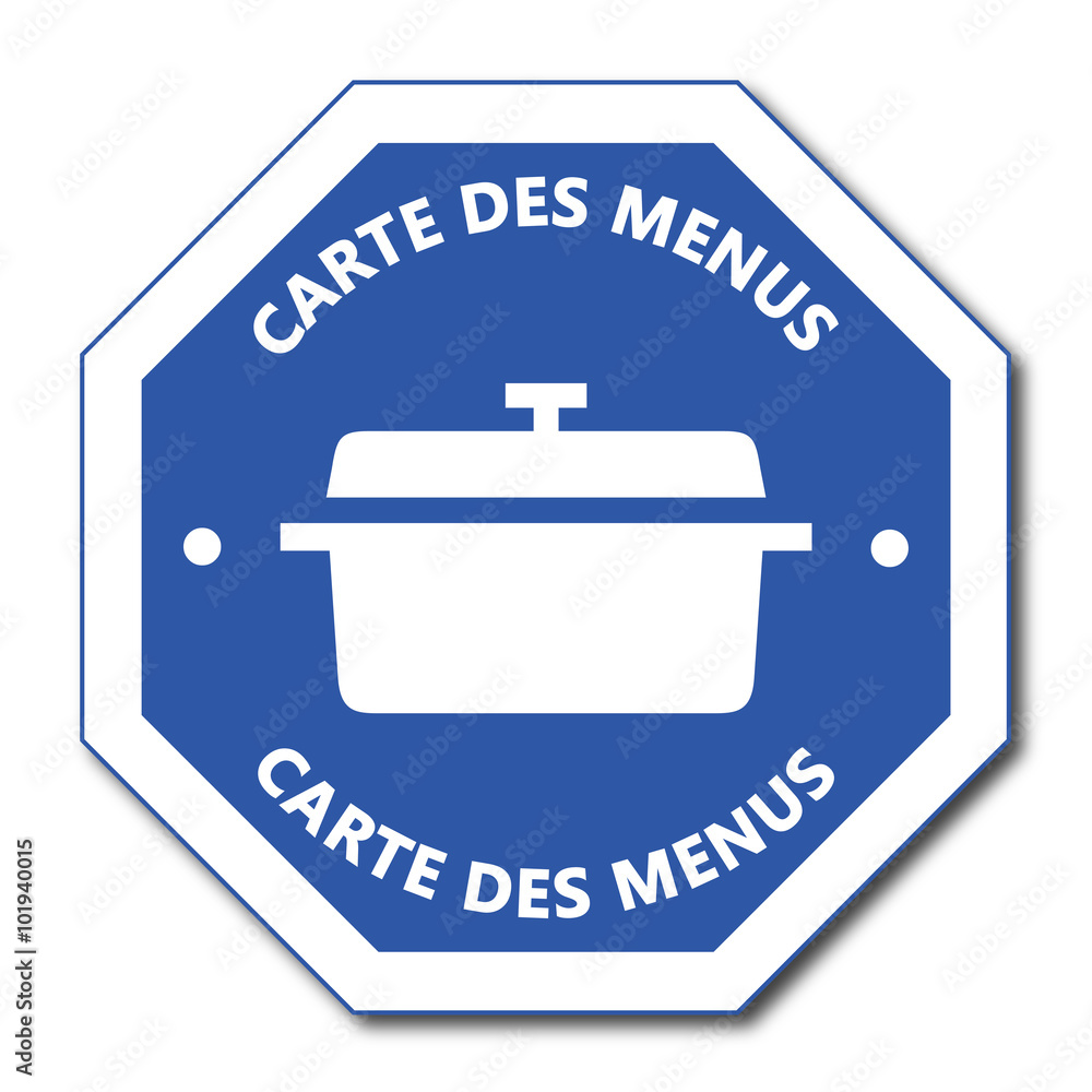 Poster Logo carte des menus.