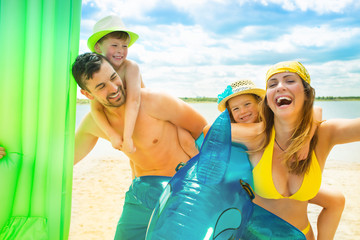 Beach time family