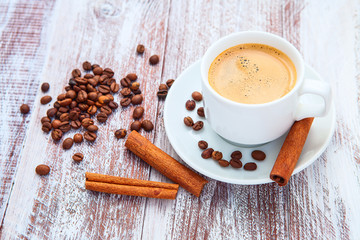 coffee grains as a heart I love to coffee