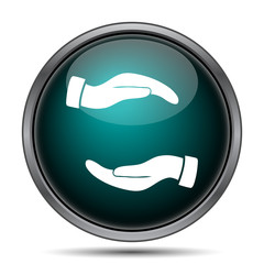 Protecting hands icon