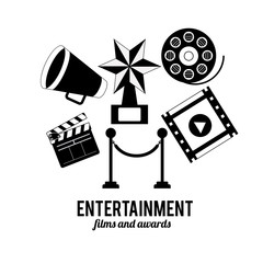 entertainments icons design 