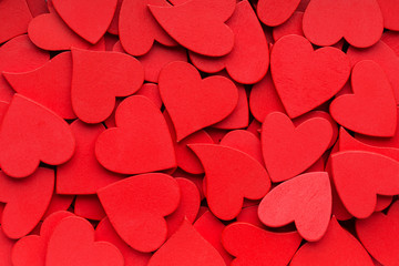 More small red hearts background.