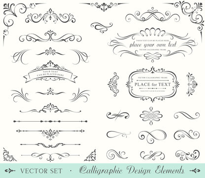 Ornate Frames and Scroll Elements