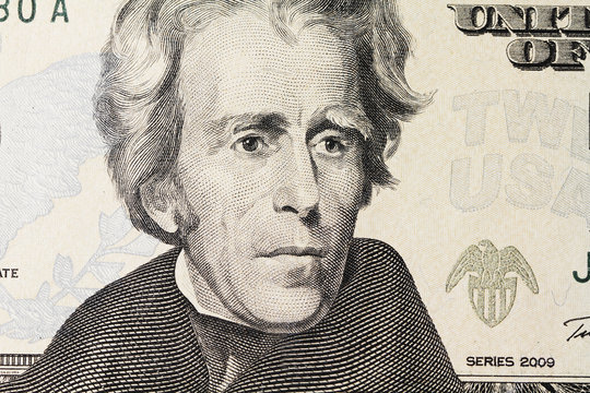 Jackson's portrait on dollar
