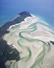 Whitehaven Beach on Whitsunday Island,Queensland,Australia.