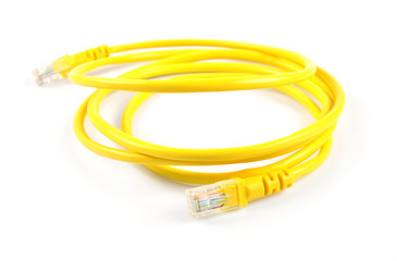 Yellow network cable