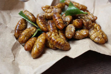Fried insect