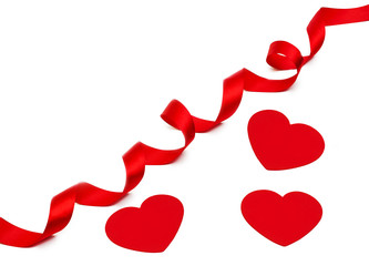 Heart and a red tape