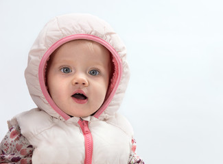 little child baby winter potrait