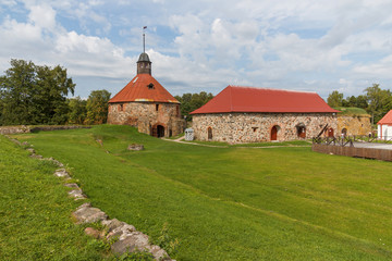 Fototapeta na wymiar Fortress Museum Korela in Priozersk in Karelia