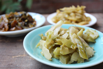 Pickled vegetables chinese food