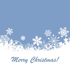 Christmas background with snowflakes.