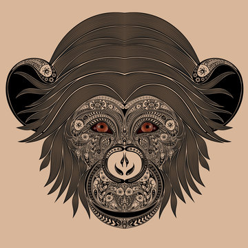Abstract monkey patterns