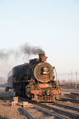 Fototapeta na wymiar Chinese steam locomotives