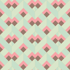 Vector Colorful abstract retro seamless geometric pattern