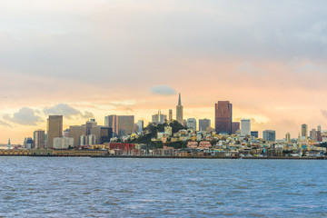 Fototapeta na wymiar San Francisco City Downtown, California