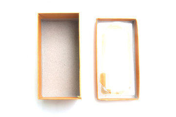 Empty box isolated on white background