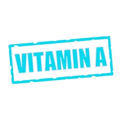 Vitamin A wording on chipped Blue rectangular signs