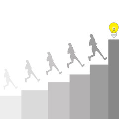 Fototapeta premium Business man jump