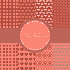 Naklejka premium valentine love pattern