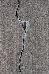 cracked concrete cement step