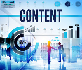Content Data Online Publication Social Media Concept