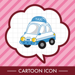 transportation taxi theme elements vector,eps