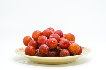 Fototapeta na wymiar fresh grapes on white background