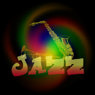 jazz music with saxophone and trumpet
