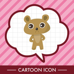 animal bear cartoon theme elements