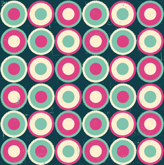 Vector Colorful abstract retro seamless geometric pattern